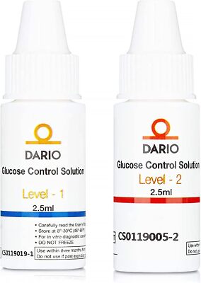 Glucose Control Solution For Test Strips Levels 1 & 2 2.5ml