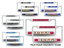 NBA Teams - Basketball Plastic (2) License Plate Frame Set Car Truck Auto Wall