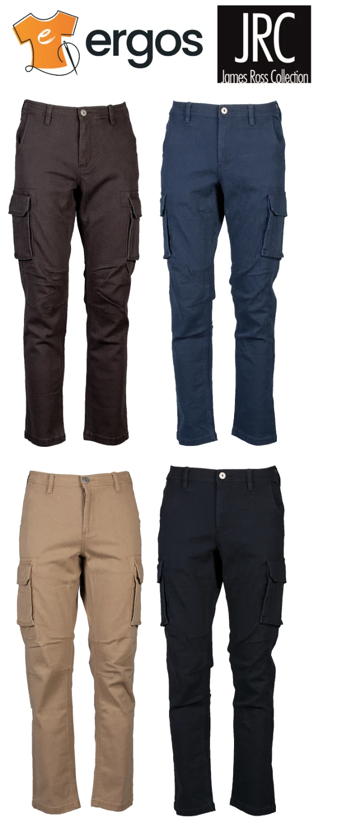 JRC Men's LITHUANIA Multipocket Winter Stretch Cotton Work Pants