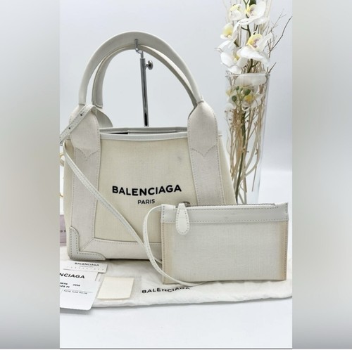 Balenciaga canvas off white cabas XS handbag - 第 1/13 張圖片