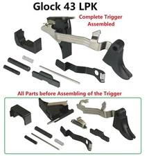 Assembled Trigger Complete LPK Lower Parts Kit Replacement Parts Fits Glock 43