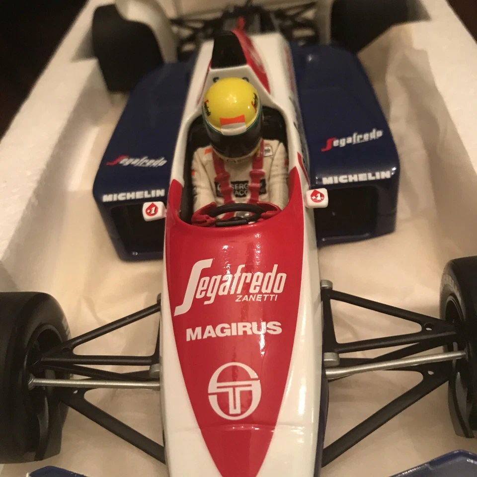 Minichamps Toleman Hart TG184 British GP 1984 - Ayrton Senna 1/18 Scale - Image 3 of 4