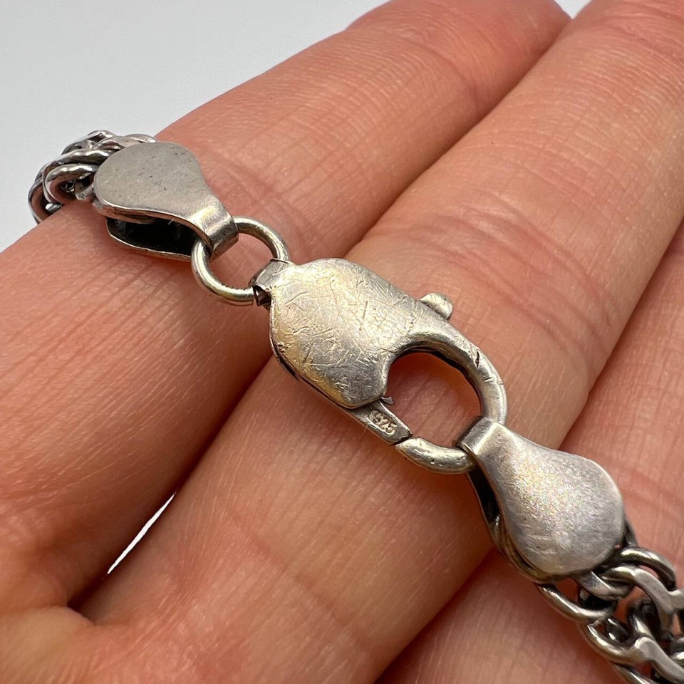 Imperial Soviet Sterling Silver 925 Men's Chain Necklace Jewelry Signed