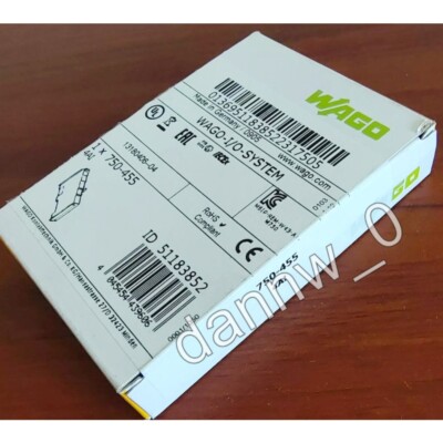 1PC New In Box WAGO 750-455 4-Channel Analog Input PLC Module