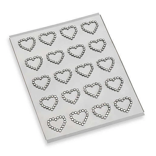 Victoria Lynn Adornos Pegajosos CORAZÓN ESTRÁS - 3 mm Piedras - 40 ct Foto 2 de 2