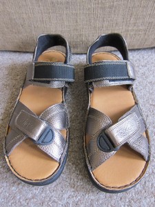 rieker gold sandals