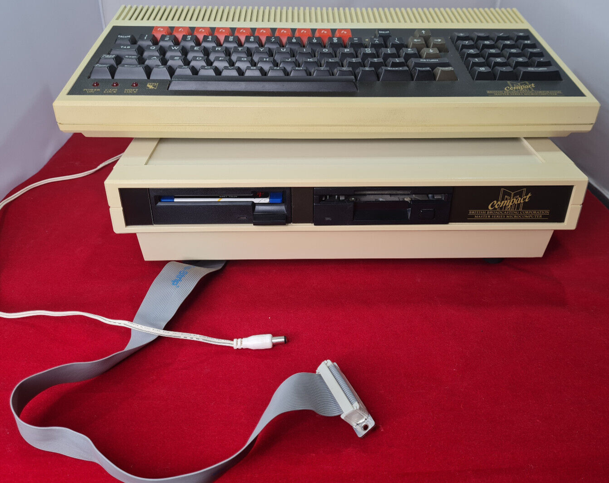 Acorn BBC Master Compact Microcomputer, Keyboard, Disc Drive