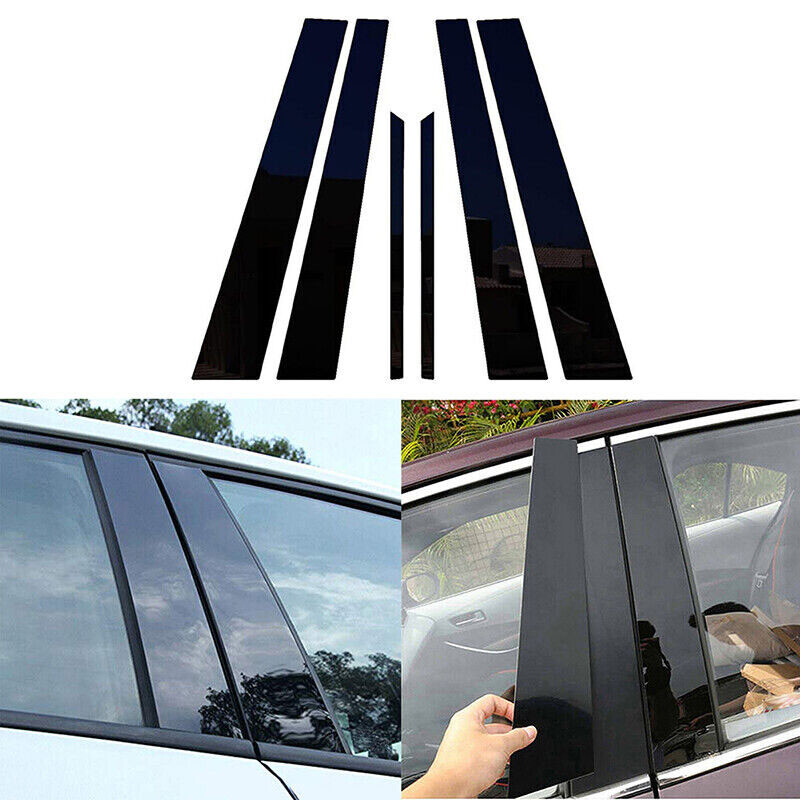 値下げ　激レア APL BLADE black/white 30cm Black Window B Pillar Posts Door Trim Fits Honda Accord Sedan 2003
