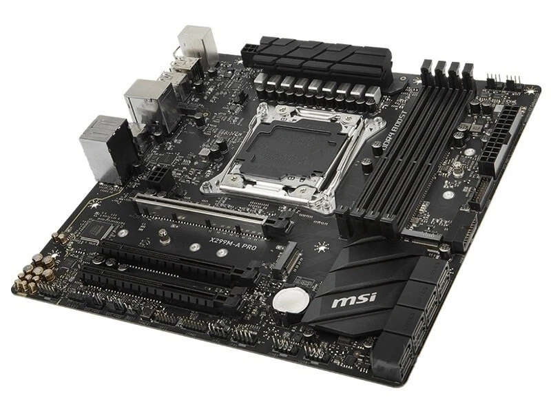 For MSI X299M-A-PRO motherboard X299 LGA2066 4*DDR4 64G M-ATX Tested ok - Image 2 of 3