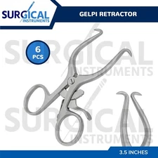 6 Pieces of Pediatric Gelpi Retractor 3.5" Surgical Instruments German Grade