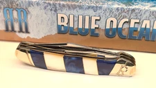 ROUGH RYDER Blue Ocean 2 Blade Copperhead 3 3/4" Pocket Knife RR2026