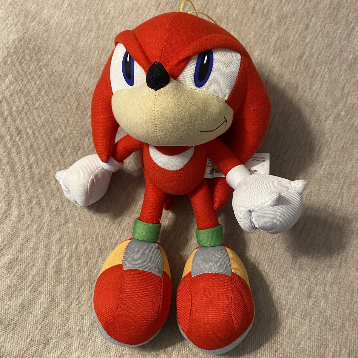 GE 8” SEGA Sonic The Hedgehog Sonic X Plush Shadow Read