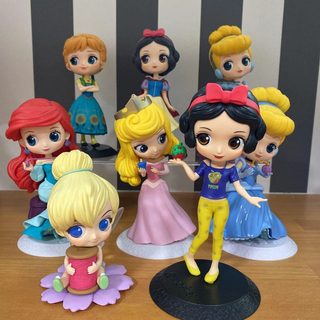 Disney Qposket Figure Ariel Cinderella Snow White Anna sleeping