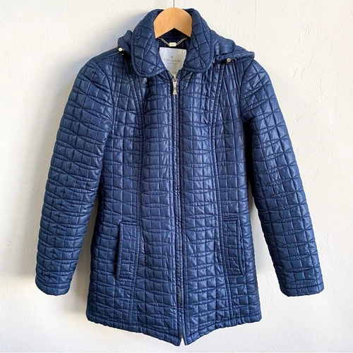 Giacca imbottita trapuntata blu navy Kate Spade