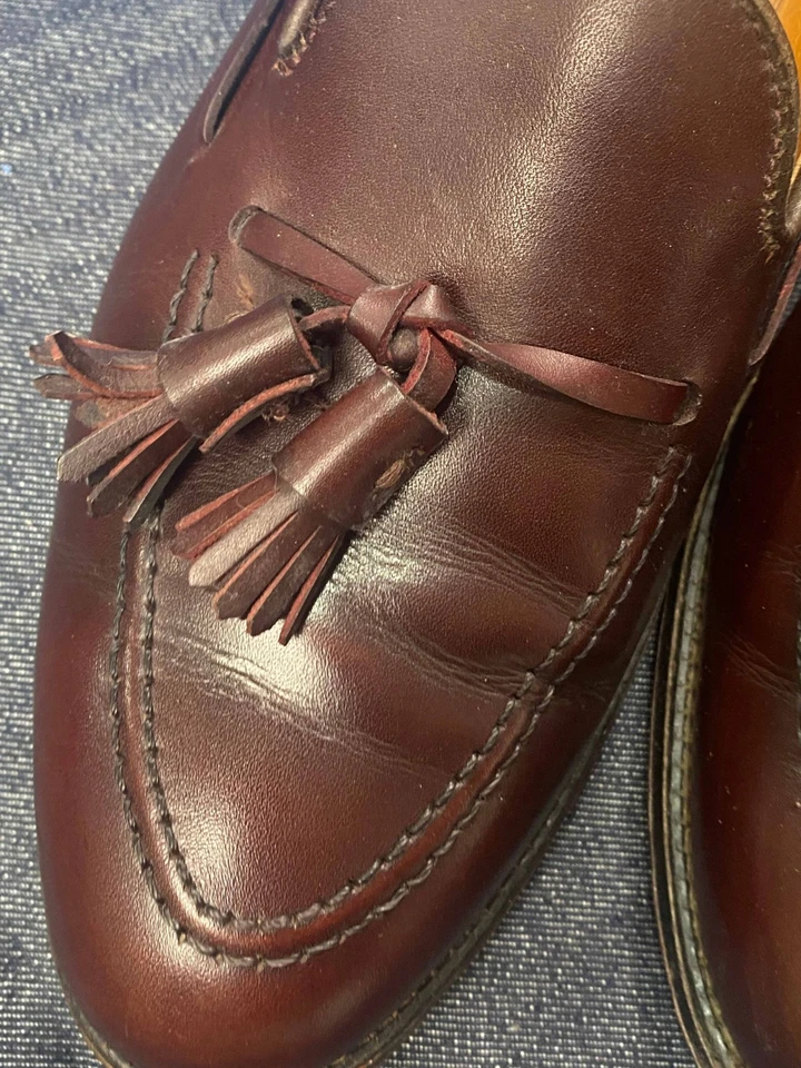 Alden Brooks Brothers Men's Tassel Loafers Dress Shoes Size 9.5 Burgundy’s USA - Image 3 of 4