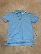 Psycho Bunny Youth Boy's Pique Polo Shirt Blue Size Large 14/16