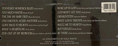 Rhinestone OST LP SEALED NOS RCA (1984) Dolly Parton Sylvester Stallone - Picture 3 of 3