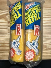 Lot Of 2 Quickie Automatic Roller Mop Refill Type R Scrubber Strip #0572 -New-