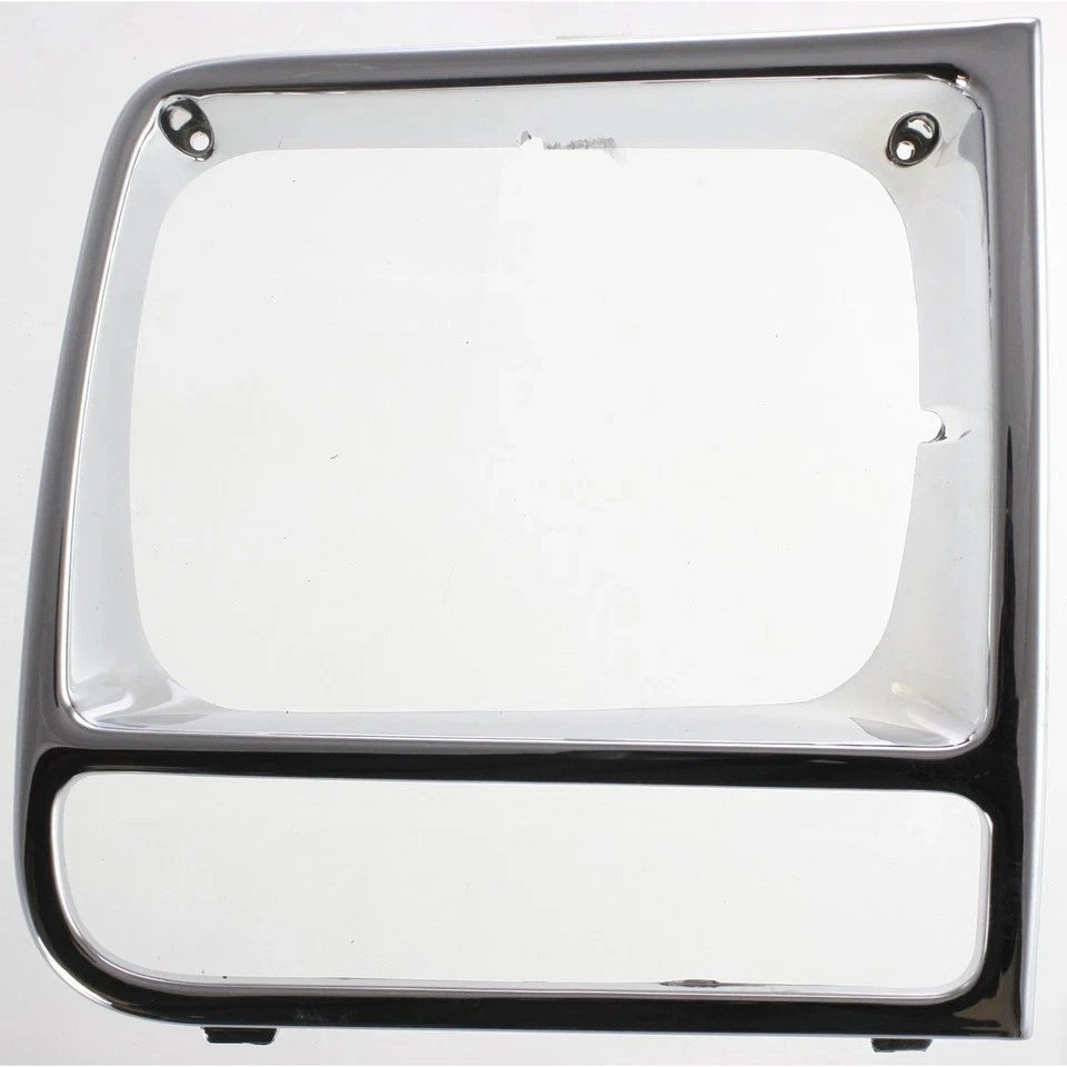 New Front Headlight Door Set For 1997-2001 Jeep Cherokee Plastic Chrome Foto 3 de 4