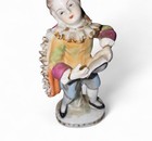 Hand Painted Glossy Porcelain Musician Man Figurine Holding Hat, Multicolor — photo 5