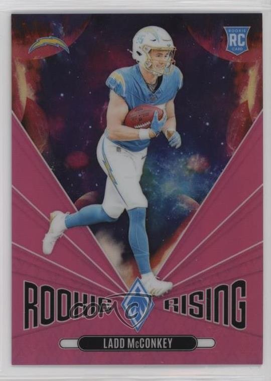 2024 Panini Phoenix Rookie Rising Pink 31/80 Ladd McConkey #RR-LMY 10yl