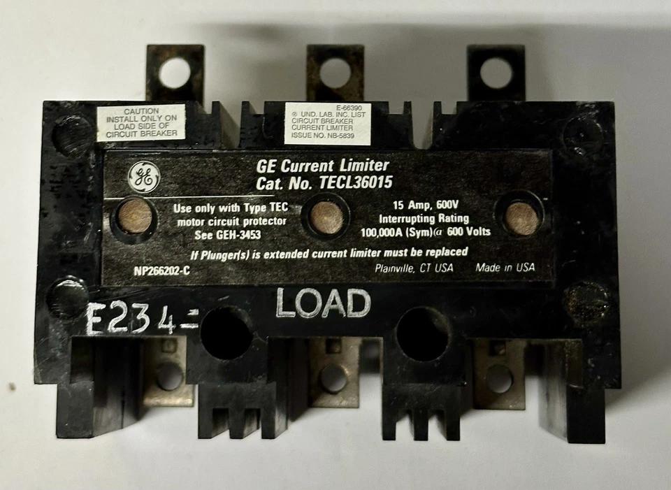 NUEVO A1 DIRECT GE TECL36015 TIPO TECL 15 AMP LIMITADOR DE CORRIENTE ENVÍO GRATUITO Foto 4 de 4
