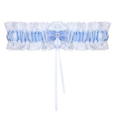 Blue Garter Elegant Lace Garters for Bride, Stretchable Wedding Thigh Garter ...