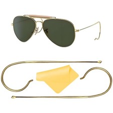 Wrap Around Cable Temple Arms Compatible to Ray Ban RB3030 Outdoors man Aviat...