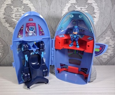 Hasbro PJ Masks 2-in-1 HQ Spielset Rakete Spielzeug mit Actionfigur und Fahrzeug