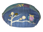 Fossil Key-Per Blue Green Purple Owl Makeup Bag — photo 5