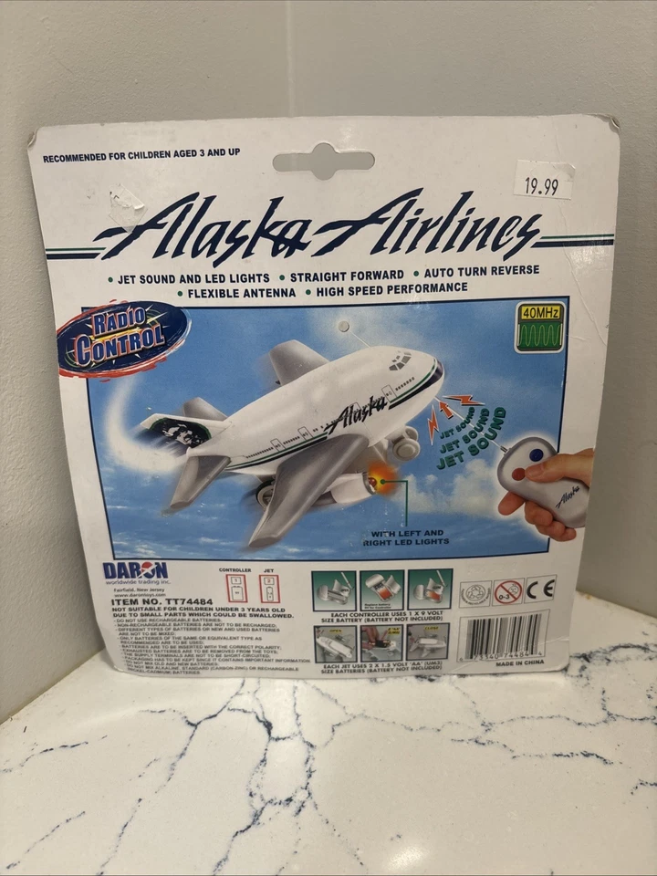 Air Alaska Radio Controlled Airplane & Pull Back Action Plane Lot - NIB  ✈️ - Image 4 of 4