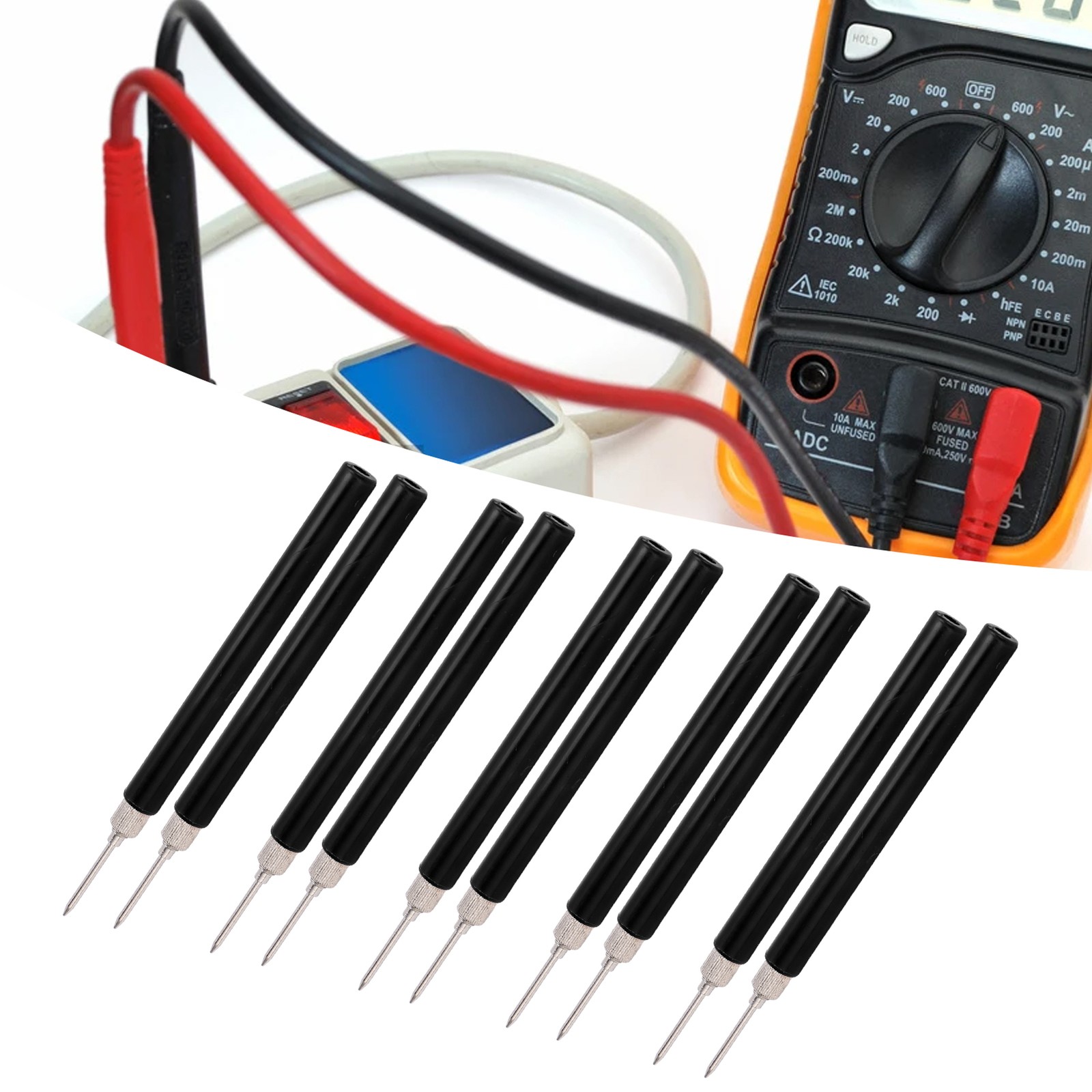New J.30015 Multimeter Test Probe Solderless Test Needle For Voltage Routine