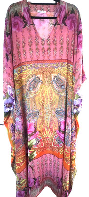 Furstenberg Luxus Kaftan Kleid Blumen Paisley Resort Cover Up UK14 EU40 F42