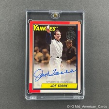 Joe Torre 2025 Tops Series 2 Baseball 1990 Retro On Card Auto Yankees HOF /50