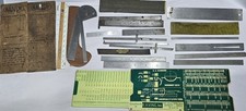 Mixed Lot Rulers Folding Sliding Measuring To...