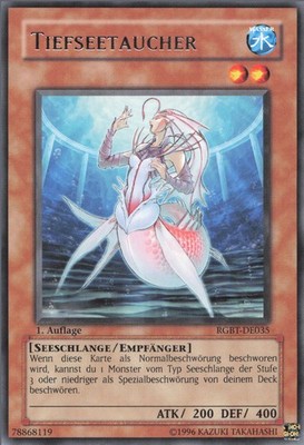 YuGiOh Tiefseetaucher RGBT-DE035 Rare Played unl.