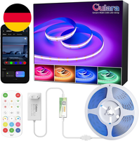 Oulara Smart COB LED Streifen RGB 6M,24V Dimmbar RGB LED Strip Light,Flexibles L