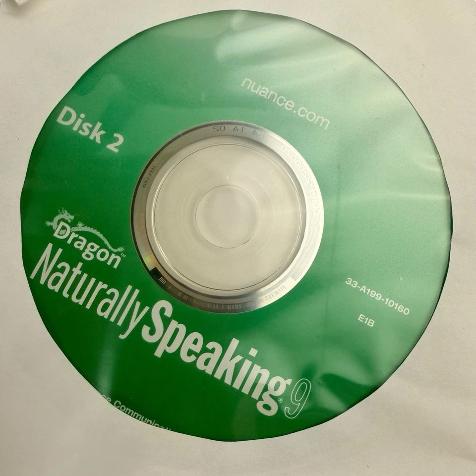 Nuance Dragon Naturally Speaking Speech Recognition Software Microphone Headset - Image 3 of 4