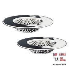 Seatery Bathtub Drain Tub Drain Hair Catcher, Stainless Steel Bath Strainers