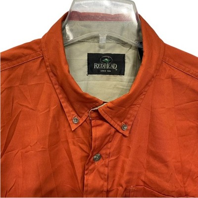 XLT New Mens Flannel Shirt RedHead Made in USA Sienna =Orange/Brown Thick Tall