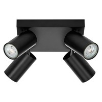 Ledvance Led Spot Octagon Pl 4 X 3,4W, GU10, 920Lm, Schwarz, 2.700K Farbtemperat