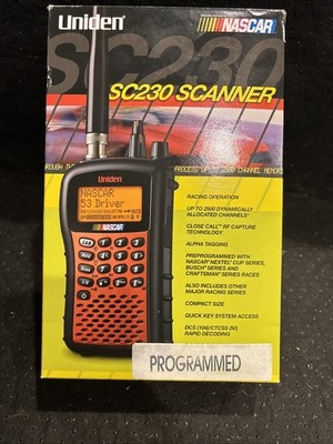 Uniden SC230 NASCAR Compact Handheld Racing Scanner
