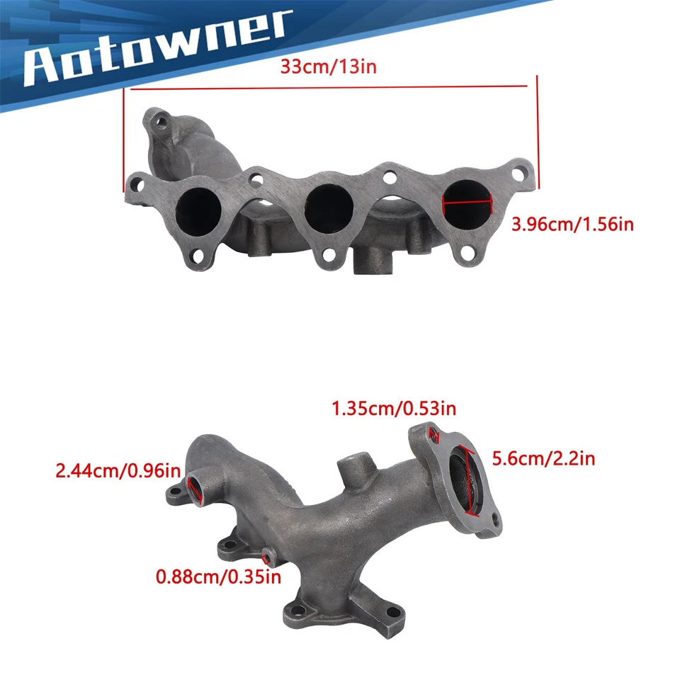 Coletor de escape lateral direito MR968801 para Mitsubishi Montero Gen3 3.8L 2003-2006 - Imagem 2 de 4