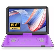Boifun Portable DVD Player with 15.6" Swivel Screen,Region Free,Remoto Control