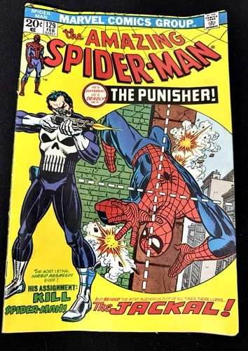 THE AMAZING SPIDERMAN #129 MARVEL 1974, 1ST APPEARANCE OF THE PUNISHER !!