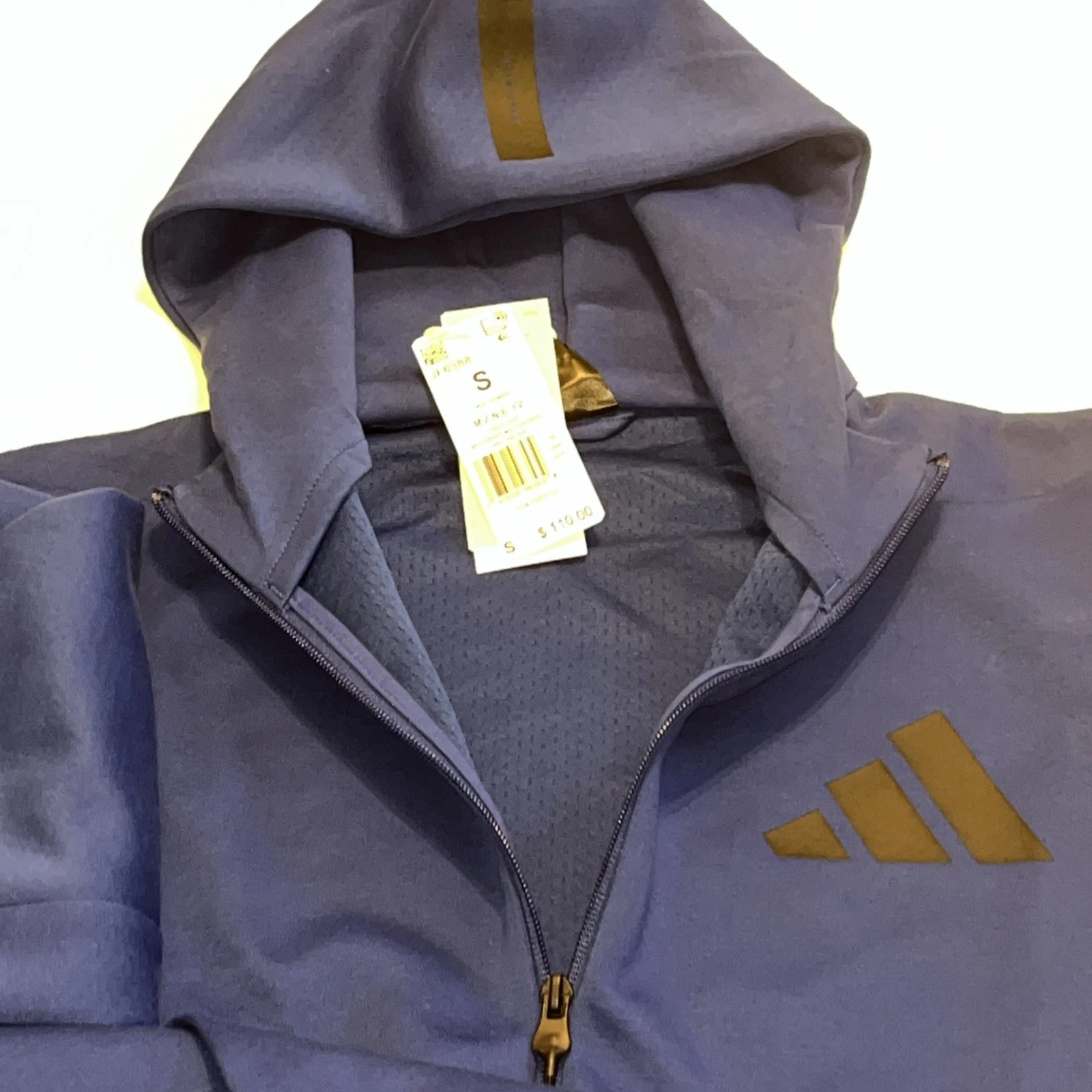 Adidas Track Jacket Men's S Full-Zip Hooded Team Blue JF6388 NWT $110 - product detail image 9