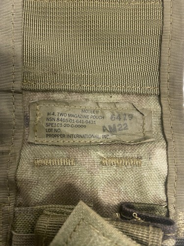 USGI Molle 2 OCP Multicam Improved Double 2 Mag Magazine Pouch Round Bottom - 第 5/6 張圖片