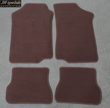 Fußmatten Autoteppiche Mattensatz für VW Golf 2 19E Velours dkl.braun 1983-1992
