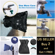 2PCS Winter Outdoor Garden Anti-Freeze Faucet Protective Cover Protector Sock