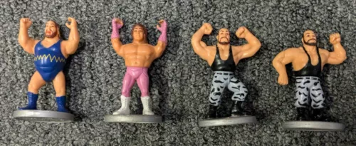 WWF WWE Hasbro Mini Action Figures Earthquake, Brutus, Bushwhackers Butch Luke